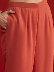 Women Ethnic Motifs Regular Thread Work Kurta with Palazzos & With Dupatta