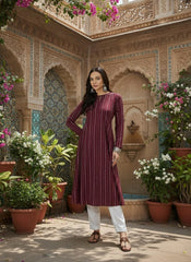 Women Keyhole Neck Kurta