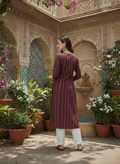 Women Keyhole Neck Kurta