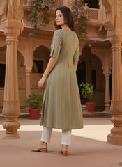 Golden Beigr Women Kurta