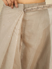 Embellished Embroidered Organza Heavy Work Saree