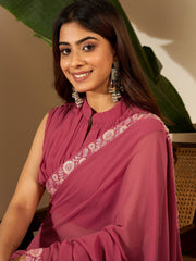 Women Floral Embroidered Saree