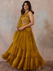 Sequinned Tissue Fusion Saree