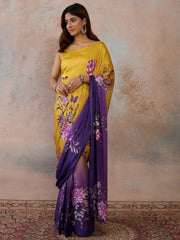 Floral Poly Georgette Saree