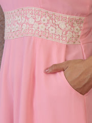 Basic womenJumpsuit with Embroidered