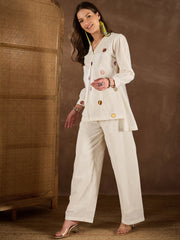Women Cotton Applique Co-ords Set