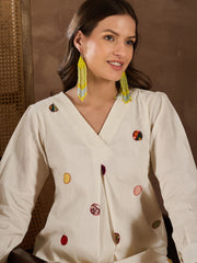 Women Cotton Applique Co-ords Set