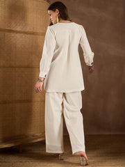 Women Cotton Applique Co-ords Set