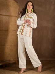 Women Cotton Applique Co-ords Set