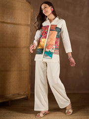 Women Cotton Applique Co-ords Set
