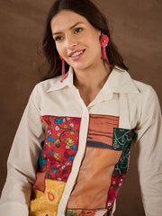 Women Cotton Applique Co-ords Set