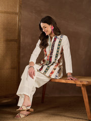 Women Cotton Applique Co-ords Set