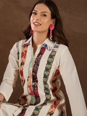 Women Cotton Applique Co-ords Set