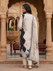 Women Floral Printed Regular Kurta with Trousers & With Dupatta