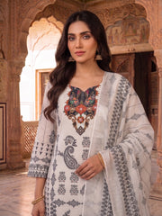 Women Ethnic Motifs Printed Regular Thread Work Kurta with Trousers & With Dupatta