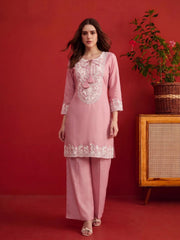 Floral Linen Printed Top with Trousers (Copy)