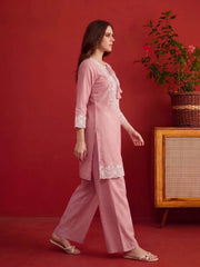 Floral Linen Printed Top with Trousers (Copy)