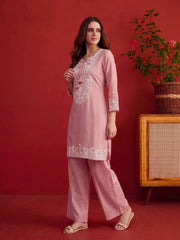 Floral Linen Printed Top with Trousers (Copy)