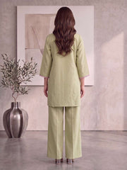 Embroidered Tunic with Palazzos