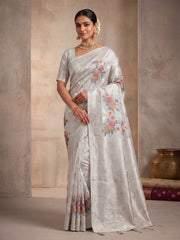 Floral Zari Pure Cotton Saree