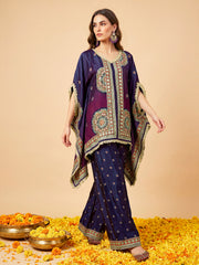Bohemian Silk Printed Tunic with Palazzos