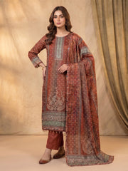 Women Ethnic Motifs Printed Regular Silk Crepe Kurta with Trousers & With Dupatta