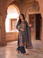 Women Ethnic Motifs Printed Regular Kurta with Palazzos & With Dupatta