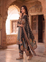 Women Ethnic Motifs Printed Regular Mirror Work Kurta with Trousers & With Dupatta