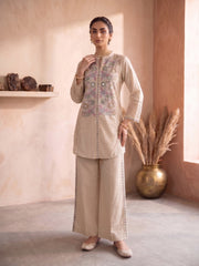 Embroidered Tunic with Palazzos