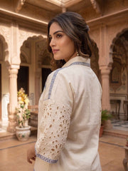 Floral Embroidered Tunic with Palazzos