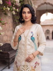 Grandeur & Majestic Artwork Embroidered Tunic with Palazzos
