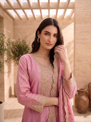 Women Embroidered Thread Work Anarkali Kurta