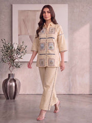 Embroidered Shirt with Palazzos