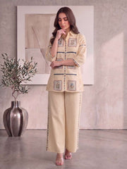 Embroidered Shirt with Palazzos