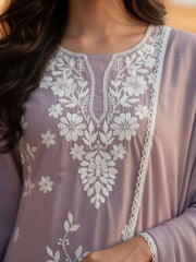 Women Ethnic Motifs Embroidered Regular Thread Work Pure Cotton Kurta with Trousers & Dupatta