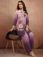 Women Floral Printed Top with Palazzo Set