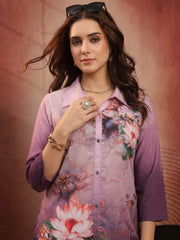 Women Floral Printed Top with Palazzo Set