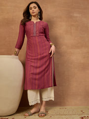 Women Ethnic Motifs Printed Sequinned Kurta