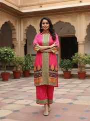 Floral Printed Top with Palazzos