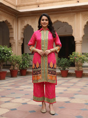 Floral Printed Top with Palazzos