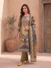 Women Floral Printed Regular Pure Cotton Kurta with Trousers & With Dupatta
