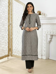 Women Embroidered Thread Work Lace Frills Bows and Ruffles Kurta