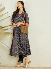 Women Ethnic Motifs Printed Anarkali Kurta with Trousers