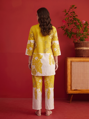 Linen Printed Top with Palazzos