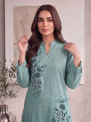 Floral Linen Printed Tunic with Trousers