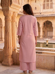 Women Ethnic Motifs Embroidered Regular Thread Work Kurta with Palazzos