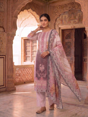 Women Floral Printed Regular Kurta with Trousers & With Dupatta