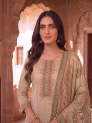 Women Floral Printed Regular Sequinned Kurta with Trousers & With Dupatta