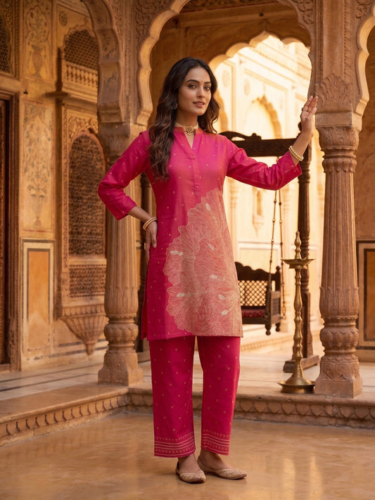 Embroidered Tunic with Trousers