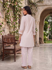 Floral Embroidered Tunic with Trousers